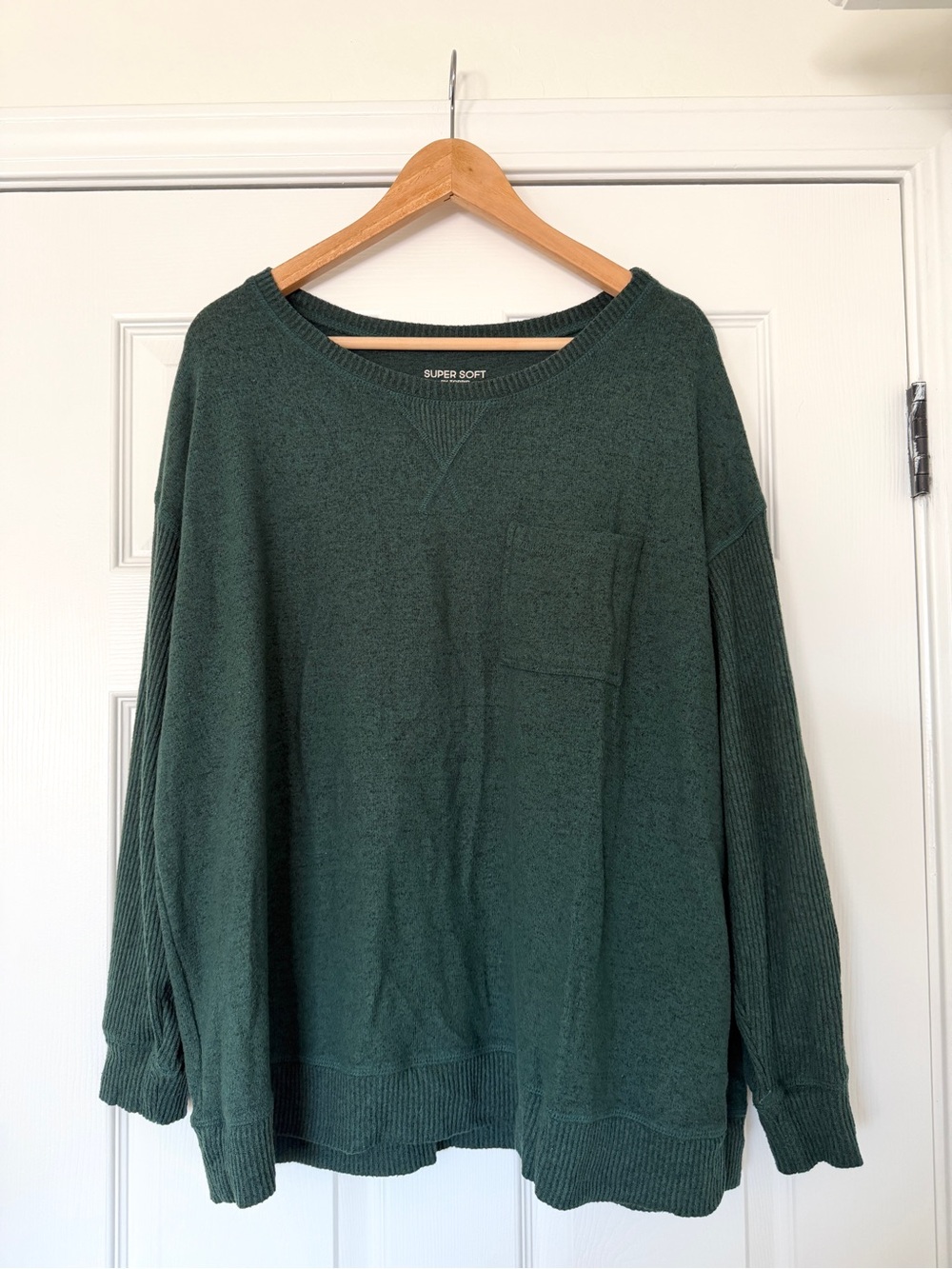 Torrid Super Soft Teal-Green Sleep Pullover and Pants Set